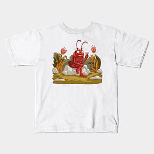 Cockroach Funny Sitting Kids T-Shirt